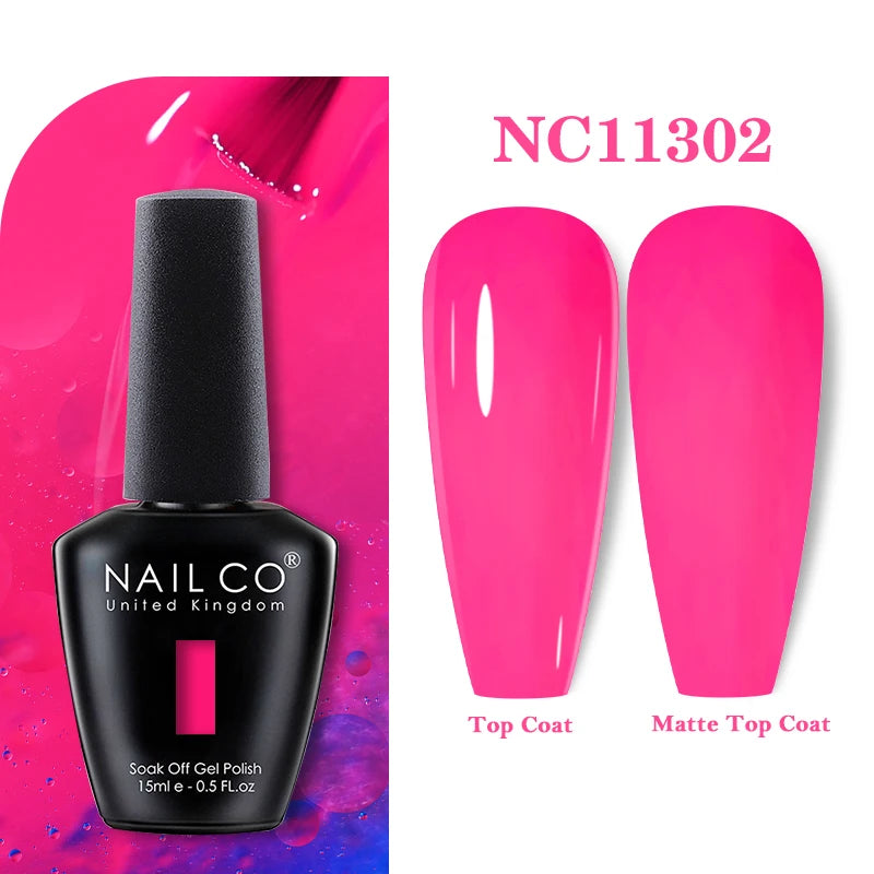 NAILCO 283Colors Gel Nail Polish Top Base Vernis Semi Permanent UV Gel Varnish Nails Art Varnish Hybrid Manicure