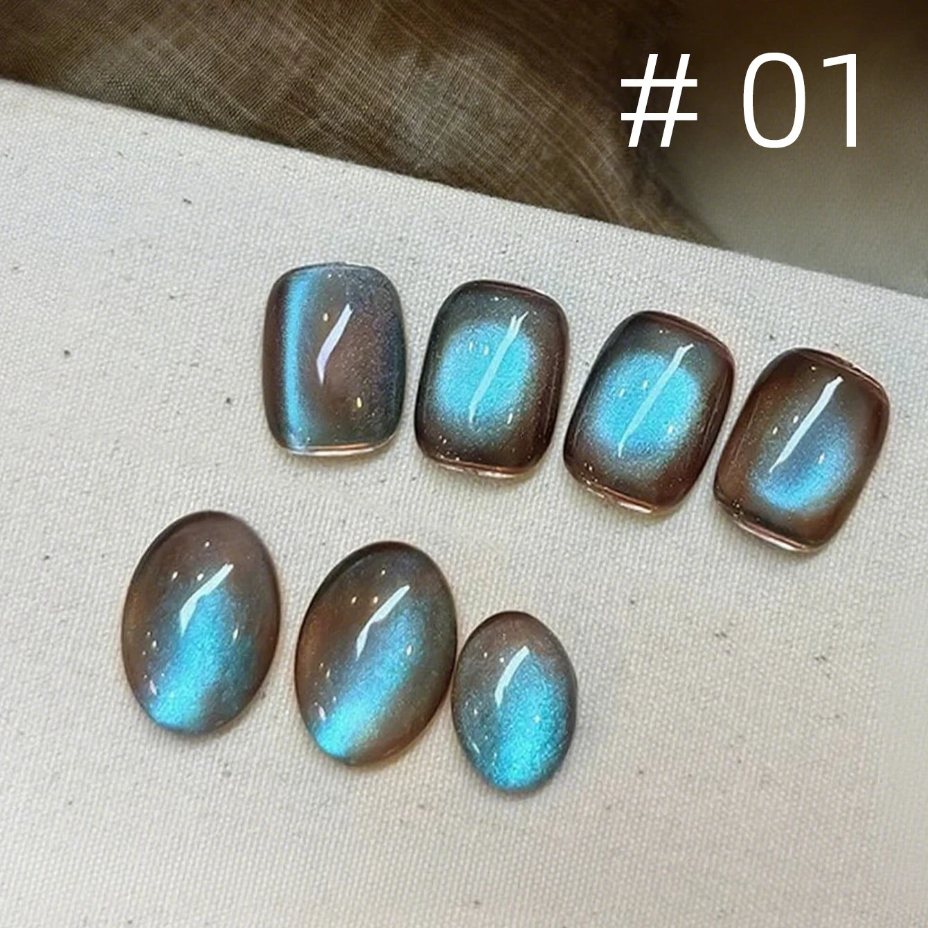 12ML 1-12PCS Autumn Nails Long Night Blue Light Magnet Cat Eye Gel Nail Polish 2025 New Black Nails Nail Supplies Nail Art