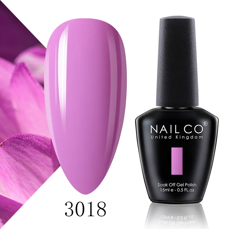 NAILCO 15ml Blue Gel Polish UV Gel Polish Varnish Hybrid DIY Nails For DIY Manicure Semi Permanent Soak Off LED Gel Nail Polish