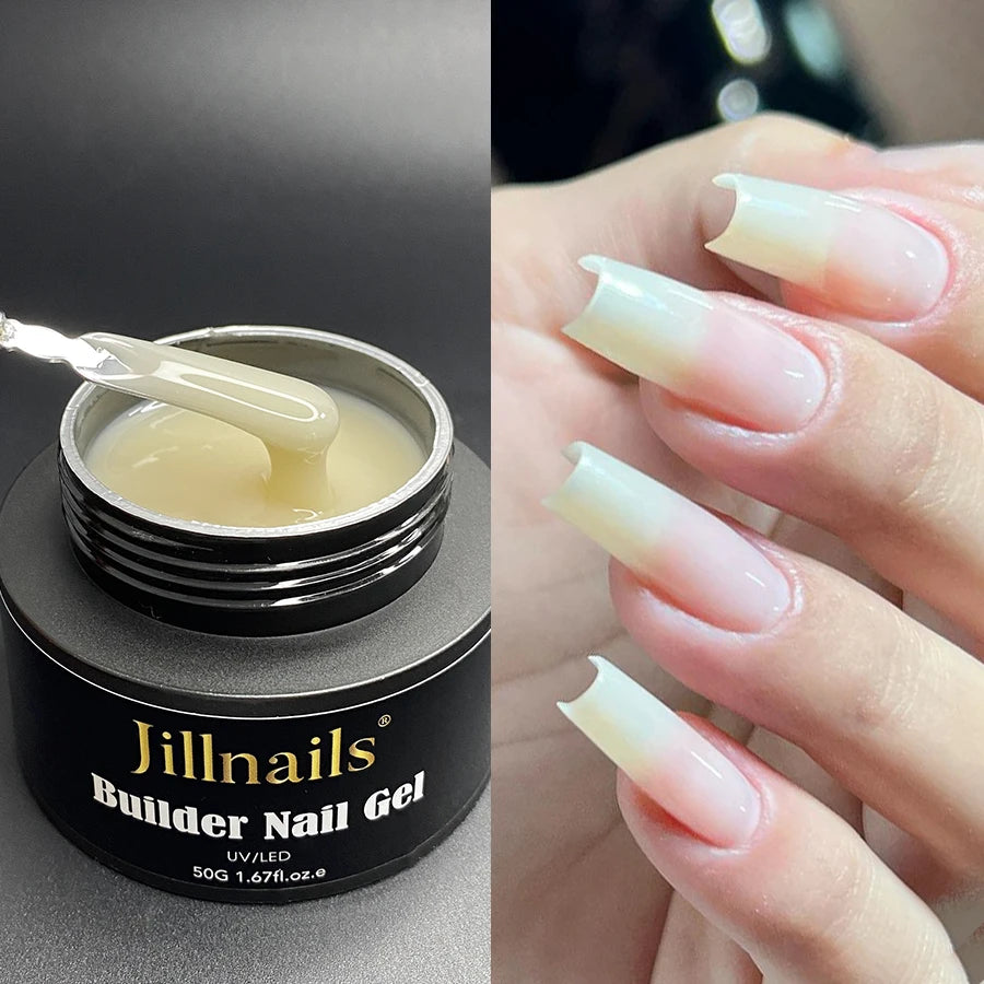 Jillnails 50ml Self Leveling Builder Nail Gel Medium Gel for Nails Extension Building