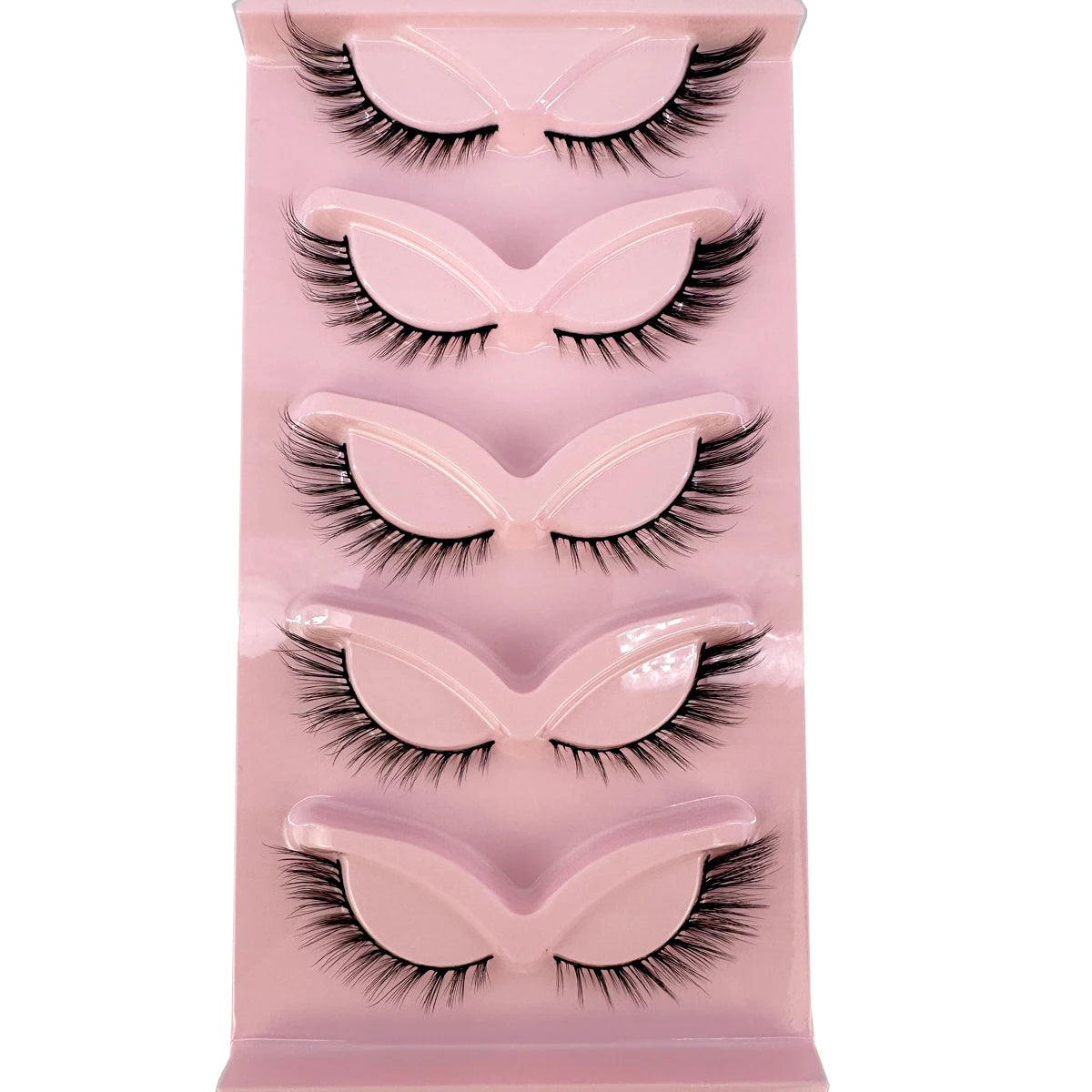 New Cat Eye Lashes Mink Eyelashes 3D Curl Winged Natural Realistic Messy End Eye Elongated Thick False Eyelashes Soft Fake Lashe
