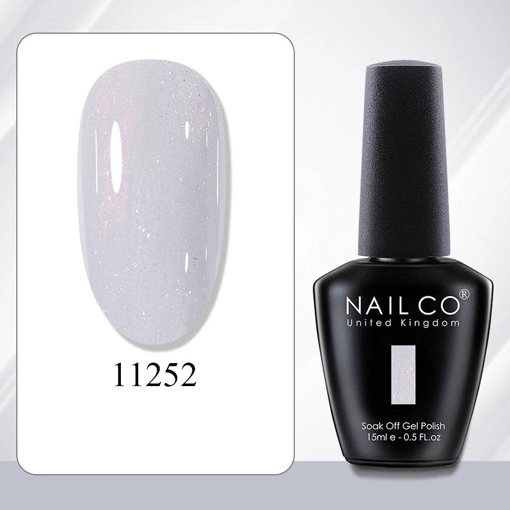 NAILCO 15ml Gel Polish Hema TPO Free Nail Art Semi Permanent UV Varnish Gel Manicure Top Coat Hybrid Gel Glue Nails Supply Ongle