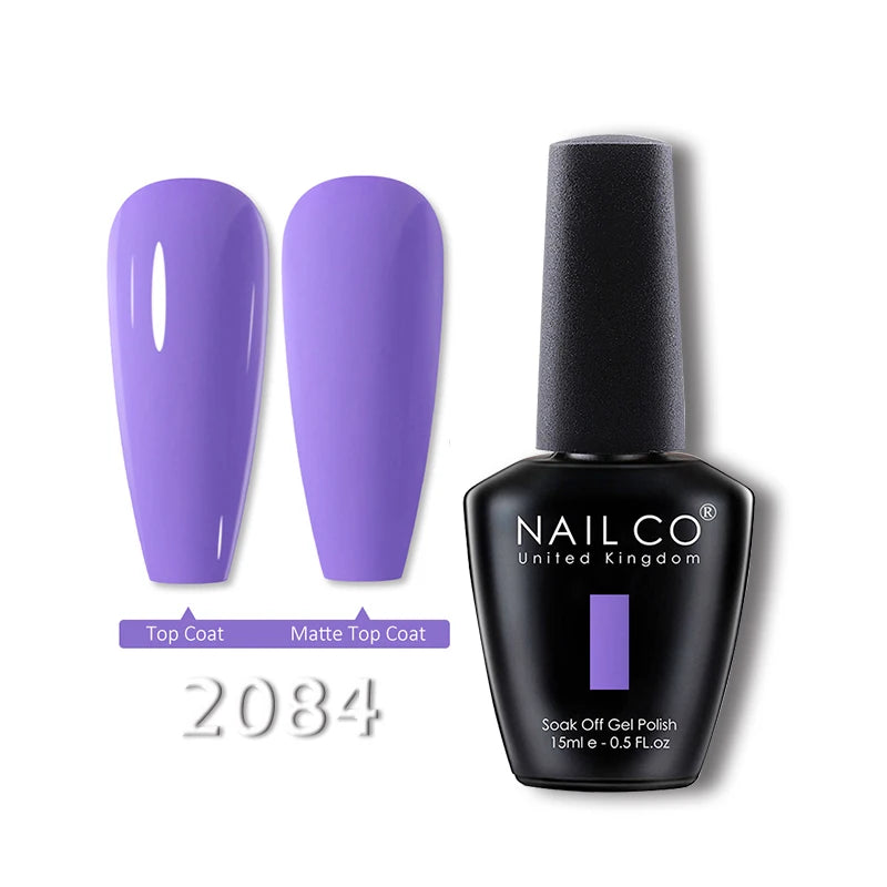 NAILCO 15ml Translucent Gel Nail Polish Semi-permanent Enamels Varnish For UV Nails Art Hybrid LED Nail Gel Transparent Manicure