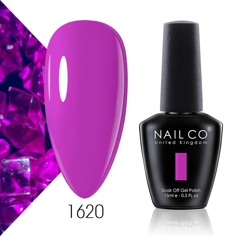 NAILCO 15ml Blue Gel Polish UV Gel Polish Varnish Hybrid DIY Nails For DIY Manicure Semi Permanent Soak Off LED Gel Nail Polish