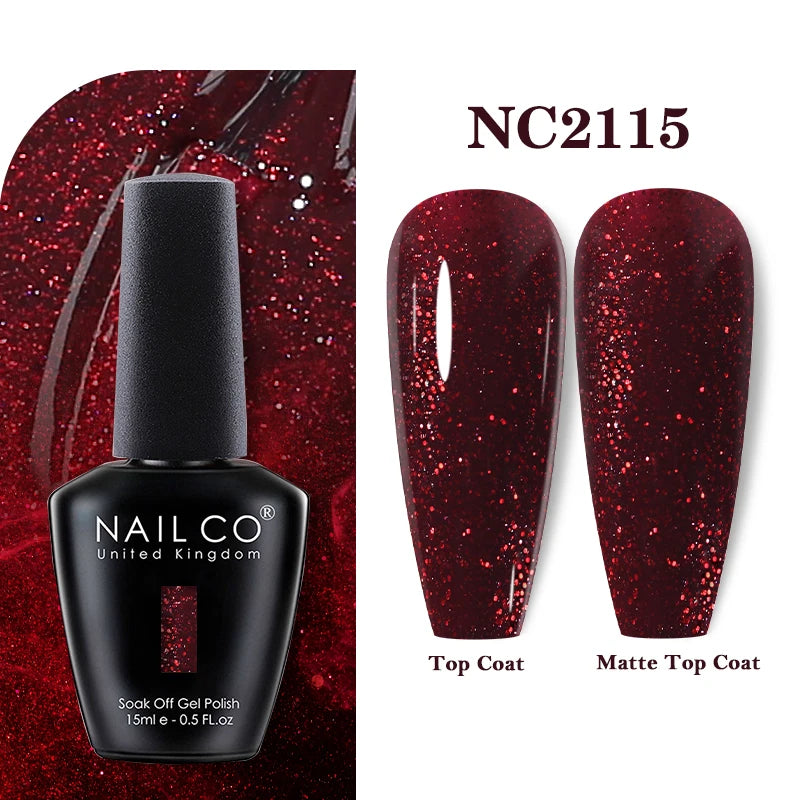 NAILCO 283Colors Gel Nail Polish Top Base Vernis Semi Permanent UV Gel Varnish Nails Art Varnish Hybrid Manicure