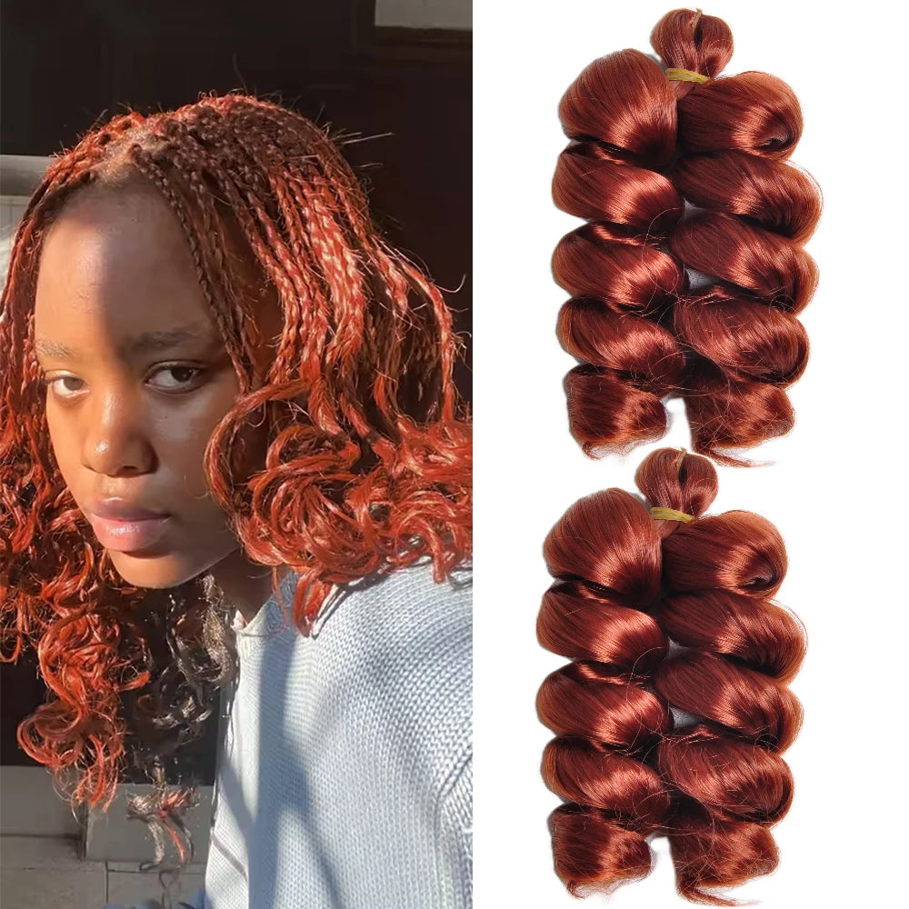 12 Inch French Loose Curly Braiding Hair - Pre-Stretched Crochet Extensions