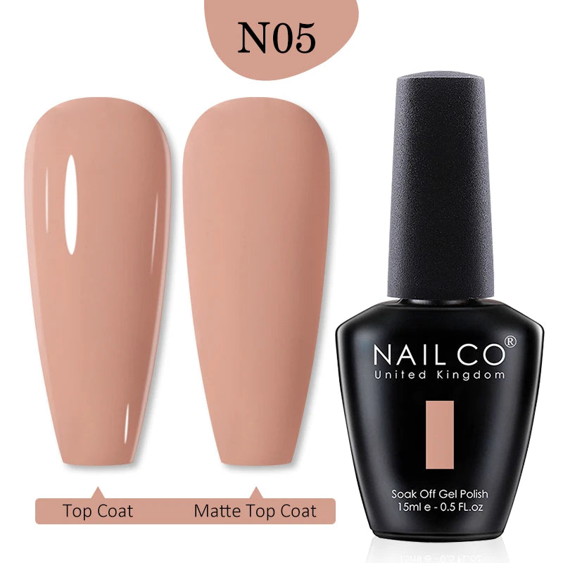 NAILCO Red Colors Series 15ML Nail Gel Polish Nail Supplies Semi Permanent For Nail  Art Manicure Soak Off LED UV Hybrid Varnish