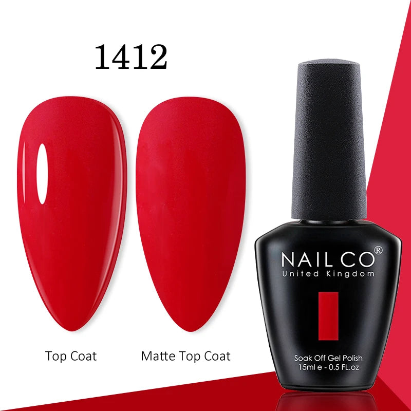 NAILCO 15ml Blue Gel Polish UV Gel Polish Varnish Hybrid DIY Nails For DIY Manicure Semi Permanent Soak Off LED Gel Nail Polish