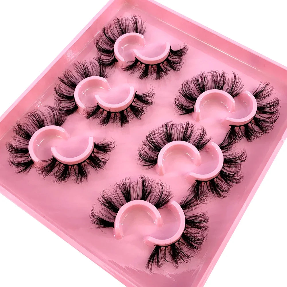 Cat Eye Lashes Realistic Messy Mink Eyelashes Natural long Full Strip Lashes Winged End Eye Elongated Fake Lashes Soft Eyelashes