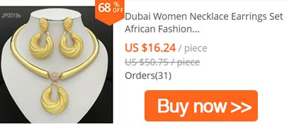 GZJPEI Tricolor Jewelry Set For Nigerian  Bridal Wedding Gift Hight Quality 18K Gold Plated Large Necklace Bracelet Earring Ring
