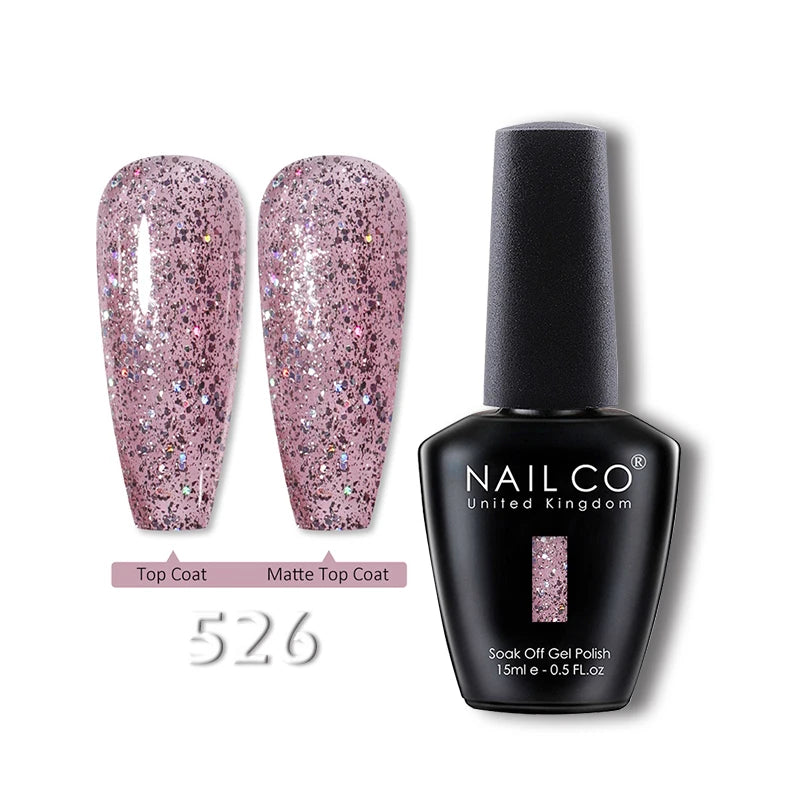 NAILCO 15ml Translucent Gel Nail Polish Semi-permanent Enamels Varnish For UV Nails Art Hybrid LED Nail Gel Transparent Manicure