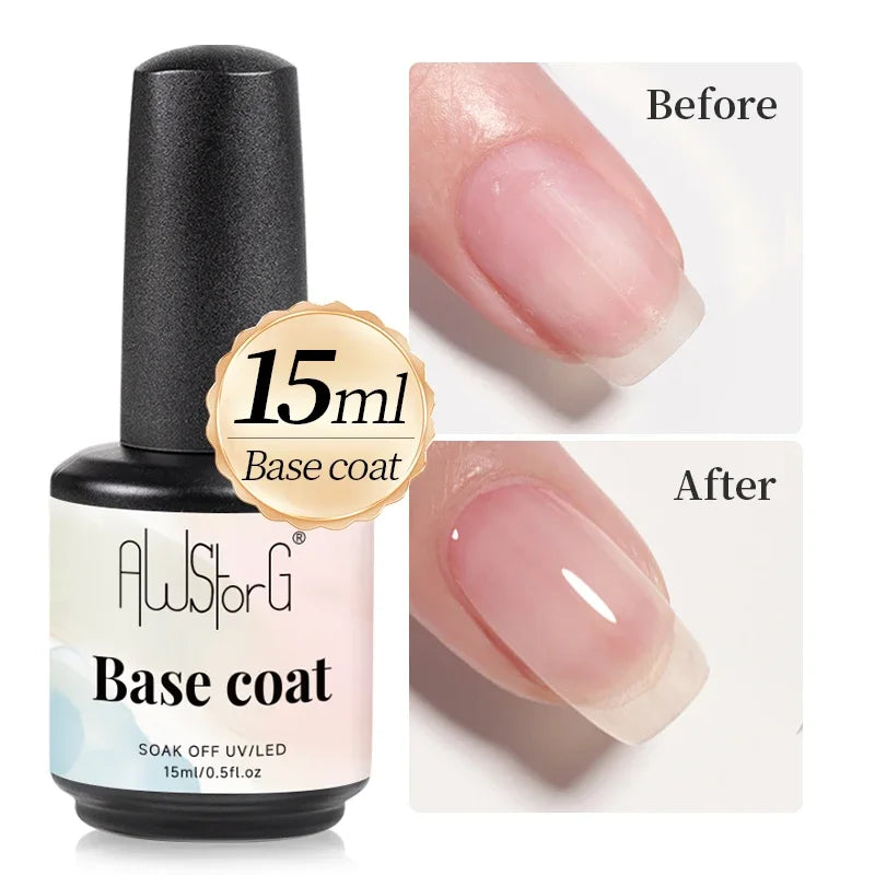 NEW Stain Resistant Gel Top Coat Gel Nail Polish UV Diamond Topcoat No Wipe Sealer Gel Finish Manicure Nail Art Salon Quality