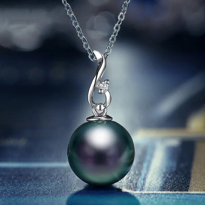 925 Sterling Silver Pearl Pendant Necklace Women for Wedding Luxury Elegant Lady Accessories Gift Fashion Jewelry