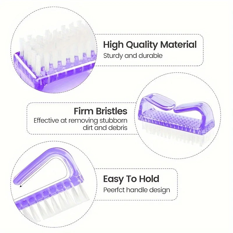 Nail Scrub Brush, Toenail Brush, Nail Brush, Toe Brush, Nail Brush, Nail Brush, Hard Brush, Cleaning Brush, Dust Brush, Manicure Tool, Large Consumption Plastic