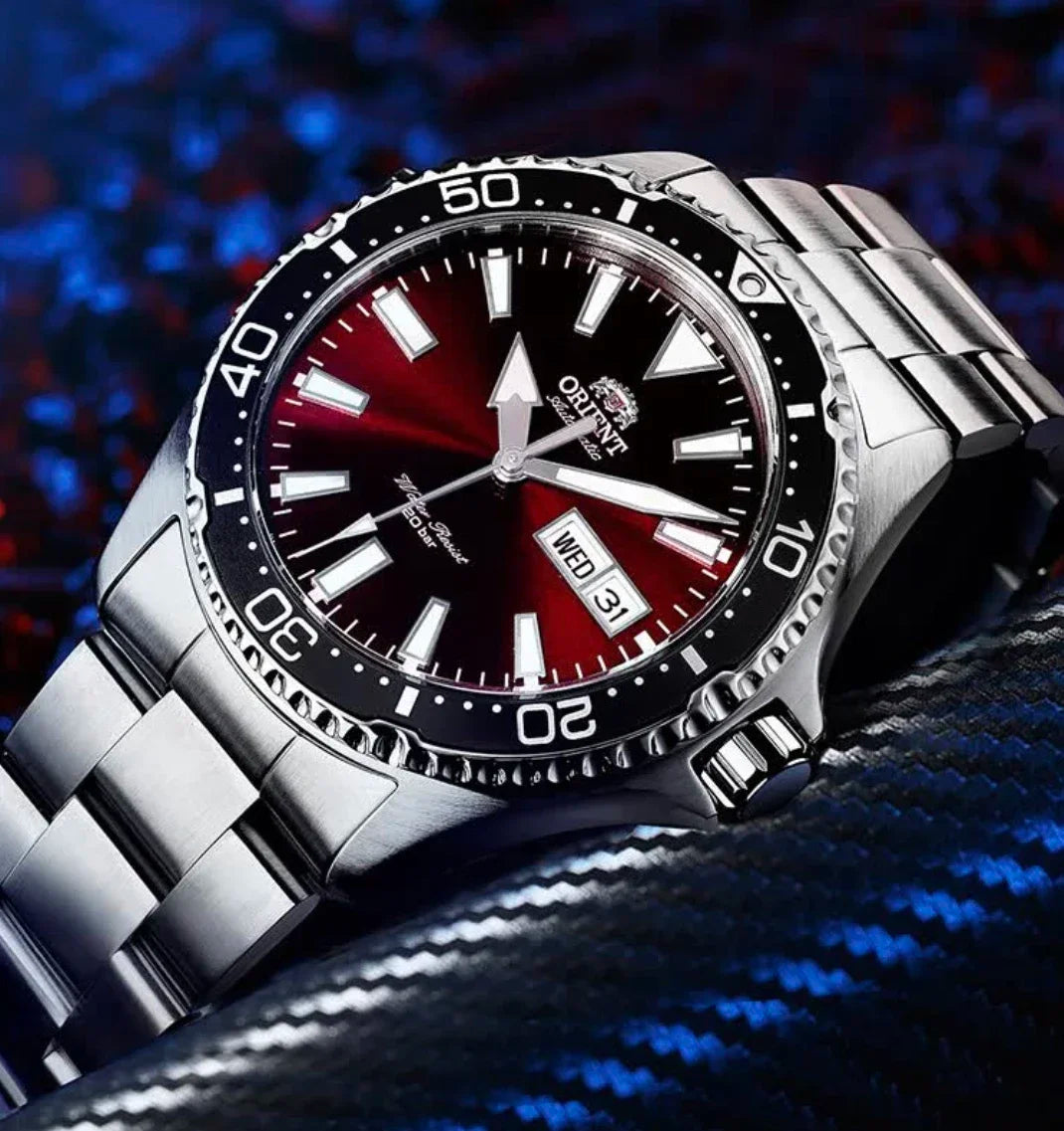 Orient Double Lion Fully Automatic Mechanical Watch Men's Green Water Ghost Watch Men's Diving Watch Original Imported 1:1