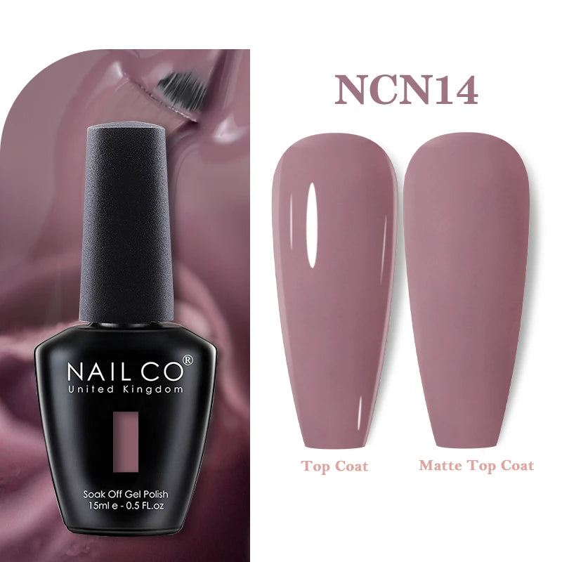 NAILCO 15ML Top coat Base coat Gel nail polish nails art Semi Permanent Lacquer Varnish Hybrid nail supplies for professionals