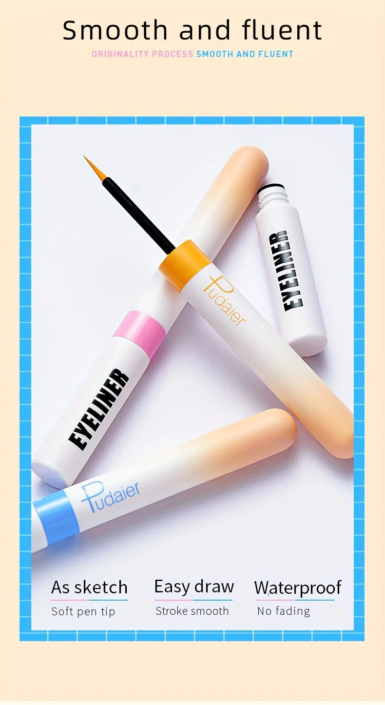 Matte Liquid Eyeliner, Matte Finish, Silky Smooth and Quick-Drying, Long-Lasting, Waterproof and Smudge-Proof,Eye Makeup