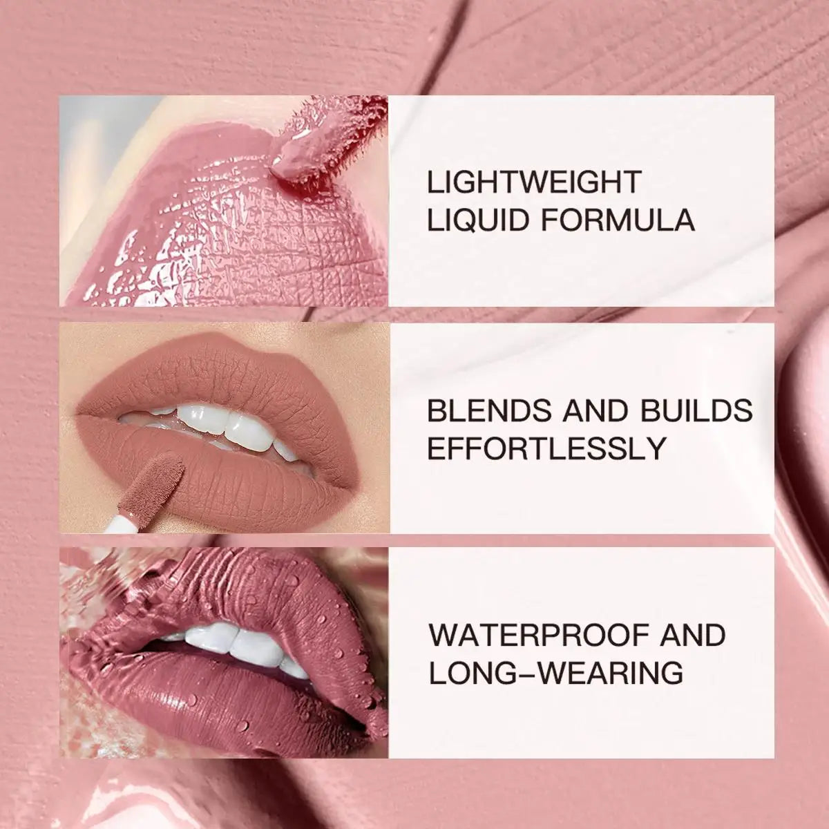 Non Stick Cup Waterproof Lip Gloss Long Lasting Velvet Matte High Pigmented Liquid Lipstick Fast Dry Sexy Lip Mud