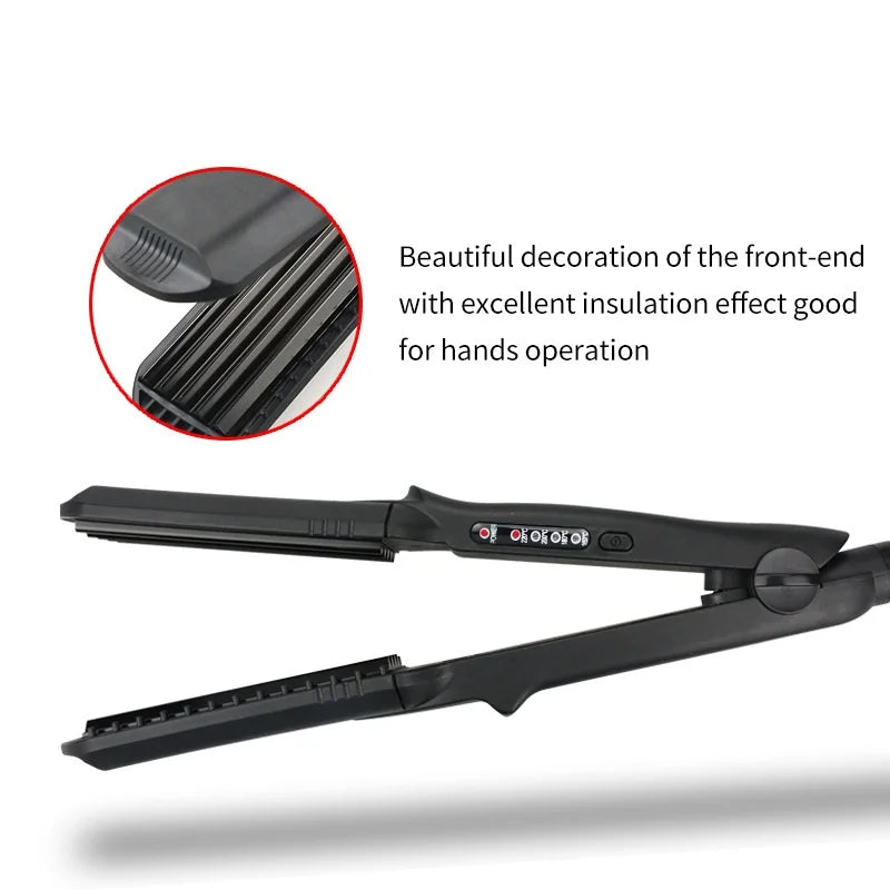Hair Straightener Flat Iron 4-in-1 Interchangeable Plates Fast  Electric Ceramic Hair  Wave Hair Styling