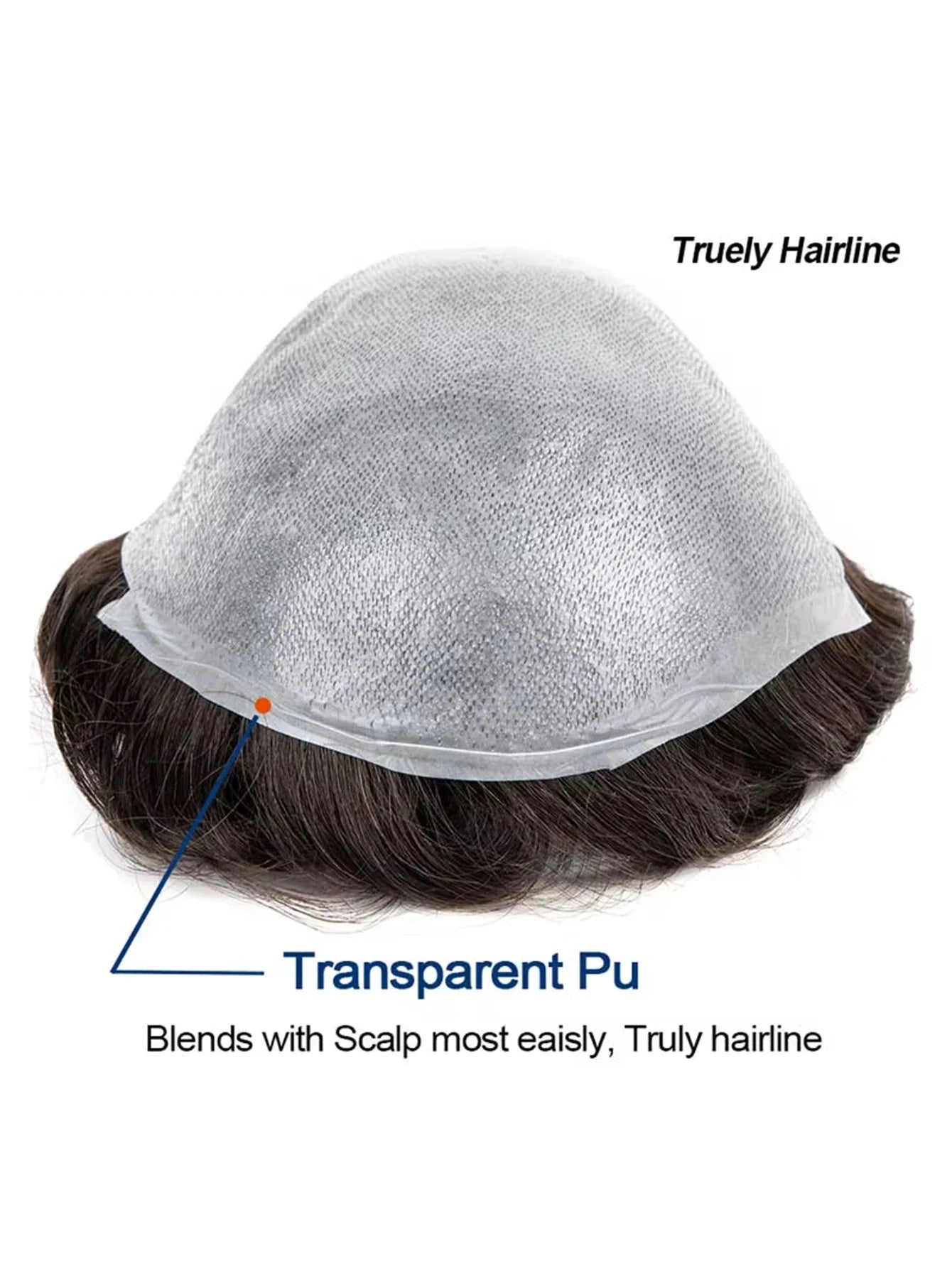 Toupee For Men Ultra-Thin Skin Microskin Male Hair Prosthesis Premier Toupee for Men Men's Wig 100% Natural Human Hair