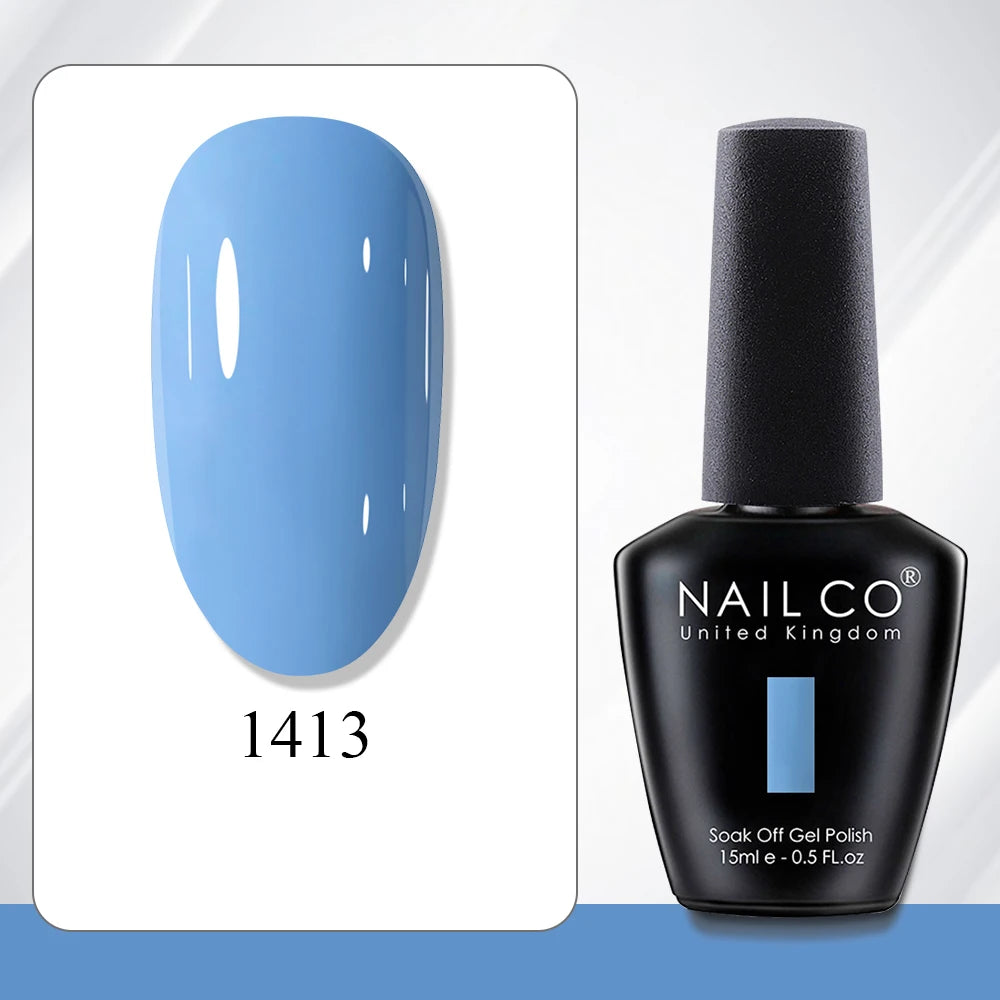 NAILCO 15ml Gel Polish Hema TPO Free Nail Art Semi Permanent UV Varnish Gel Manicure Top Coat Hybrid Gel Glue Nails Supply Ongle