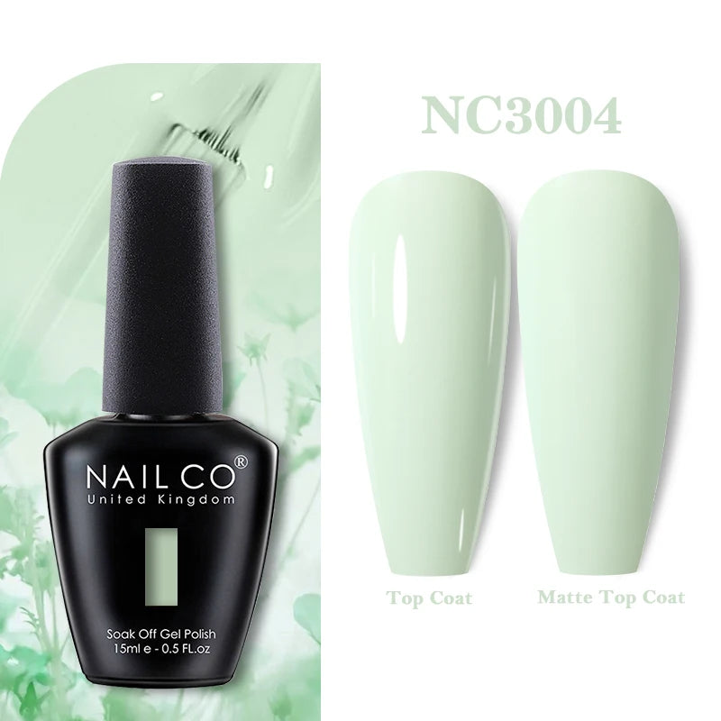 NAILCO 283Colors Gel Nail Polish Top Base Vernis Semi Permanent UV Gel Varnish Nails Art Varnish Hybrid Manicure