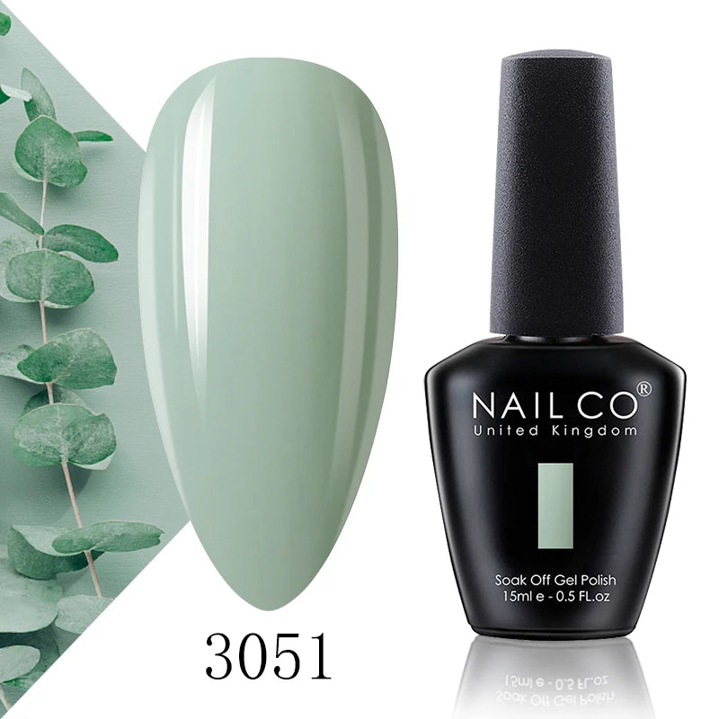 NAILCO 15ml Blue Gel Polish UV Gel Polish Varnish Hybrid DIY Nails For DIY Manicure Semi Permanent Soak Off LED Gel Nail Polish