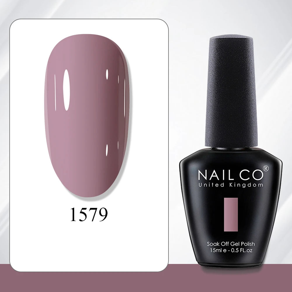 NAILCO 15ml Gel Polish Hema TPO Free Nail Art Semi Permanent UV Varnish Gel Manicure Top Coat Hybrid Gel Glue Nails Supply Ongle