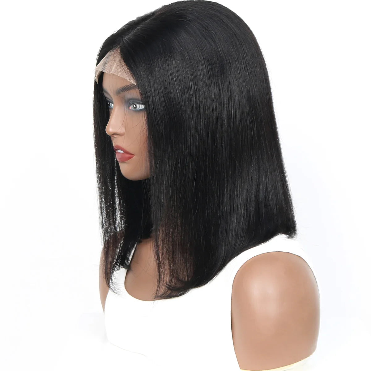 Brazilian 4x4 Lace Closure Wig Highlight Colored Human Hair Wigs Highlight Brown Bob Wigs Straight Remy Hair 180 Density On Sale