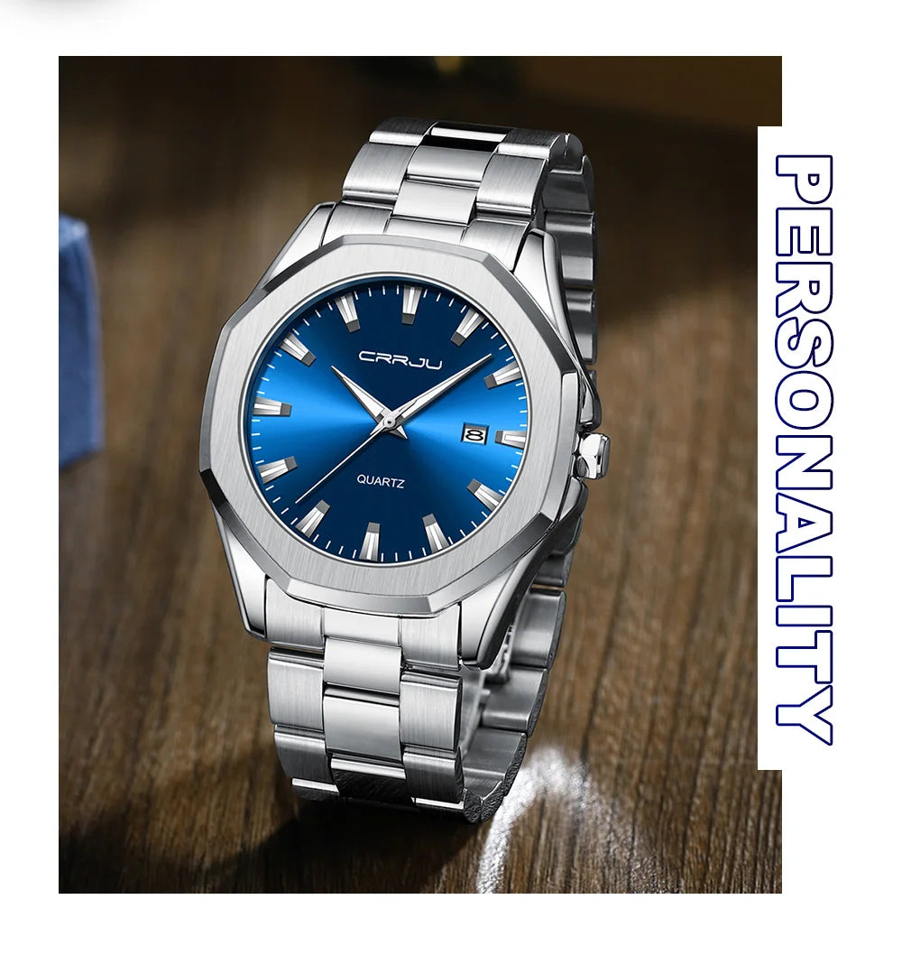 Watches for Men Classic with Date Business Dress Luxury Waterproof Luminous Mens Wrist Watch Analog Stainless Steel Men Watch