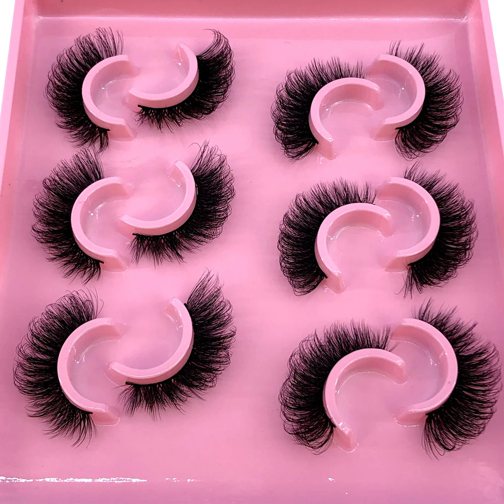 Cat Eye Lashes Realistic Messy Mink Eyelashes Natural long Full Strip Lashes Winged End Eye Elongated Fake Lashes Soft Eyelashes