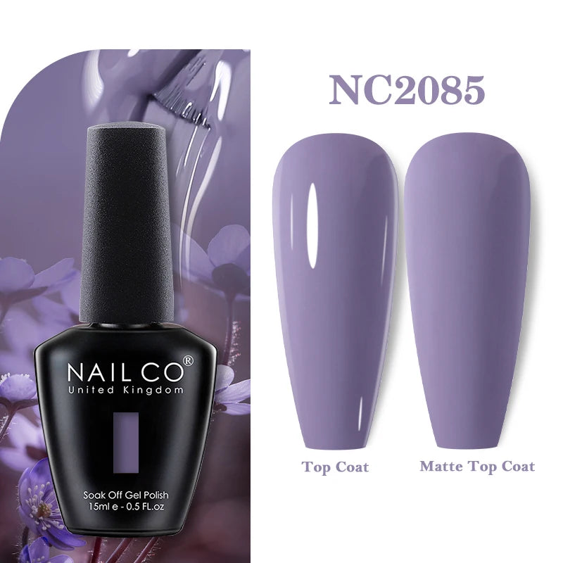 NAILCO 15ML Top coat Base coat Gel nail polish nails art Semi Permanent Lacquer Varnish Hybrid nail supplies for professionals