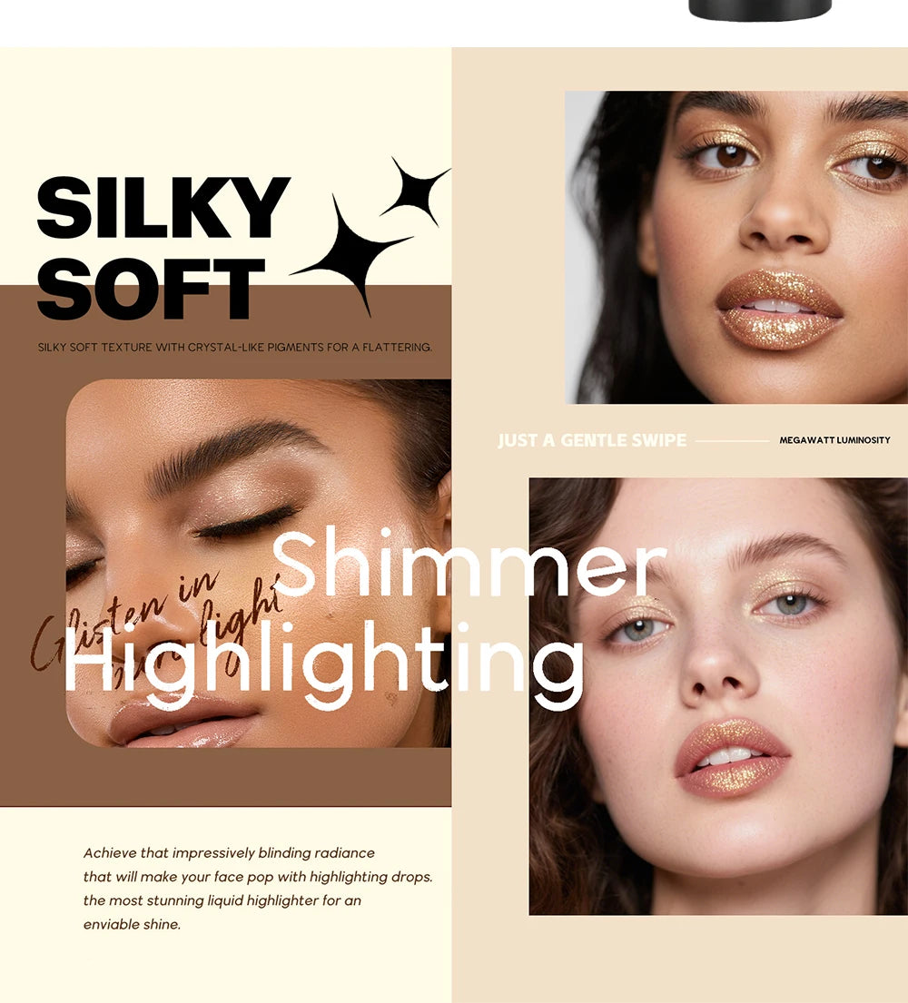 Shimmer Lipstick Moisturizing Long Lasting Waterproof Non Transfer Pearlescent Glossy Lip Gloss