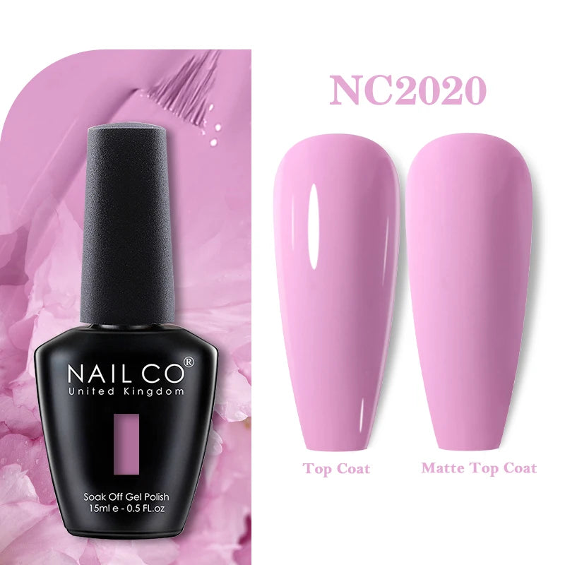 NAILCO 15ML Top coat Base coat Gel nail polish nails art Semi Permanent Lacquer Varnish Hybrid nail supplies for professionals
