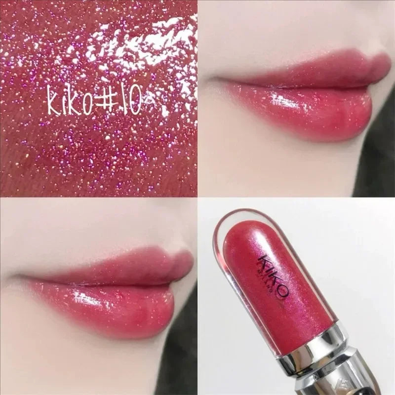 Hot Sales 3D Liquid Lip Glaze Transparent Lip Mirror Lipstick Nourishing Glossy Full Lips Not Fading Milk Tea Bean Paste Makeup