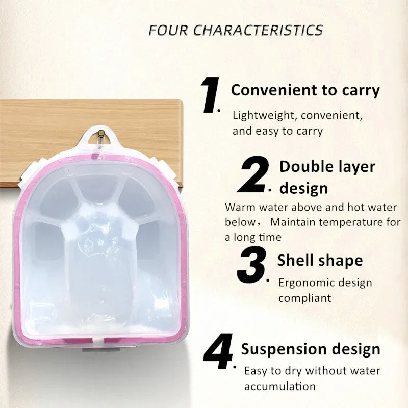 【Hot sales】Nail Polish Remover Soak Bowl Nail Art Treatment Health Tools Durable Horny Care Bubble Bowl