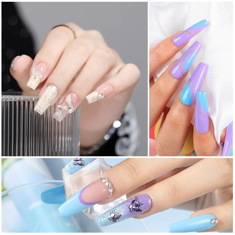 Nail Gel Polish Kit With LED Nail Lamp Semi-Permanent 27 Colors Soak Off Base&Top Coat Varnish Manicure Set For Nails Salon Kit