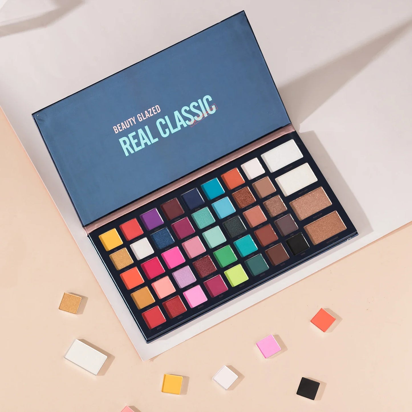 BEAUTY GLAZED REAL CLASSIC Eye Shadow Waterproof Earth Color Multicolor Makeup Palette Easy to Color Eyeshadow Palette
