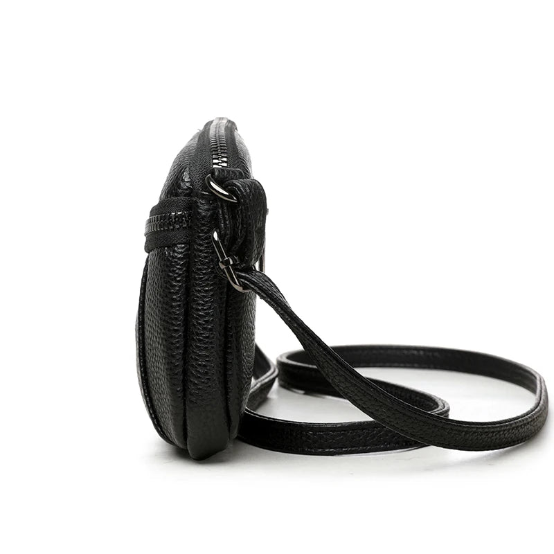 100% Cowhide New Luxury Small Handbags Brand Designer Genuine Women Crossbody Shoulder Bags Fashion Leisure Ladies Traveling Bag