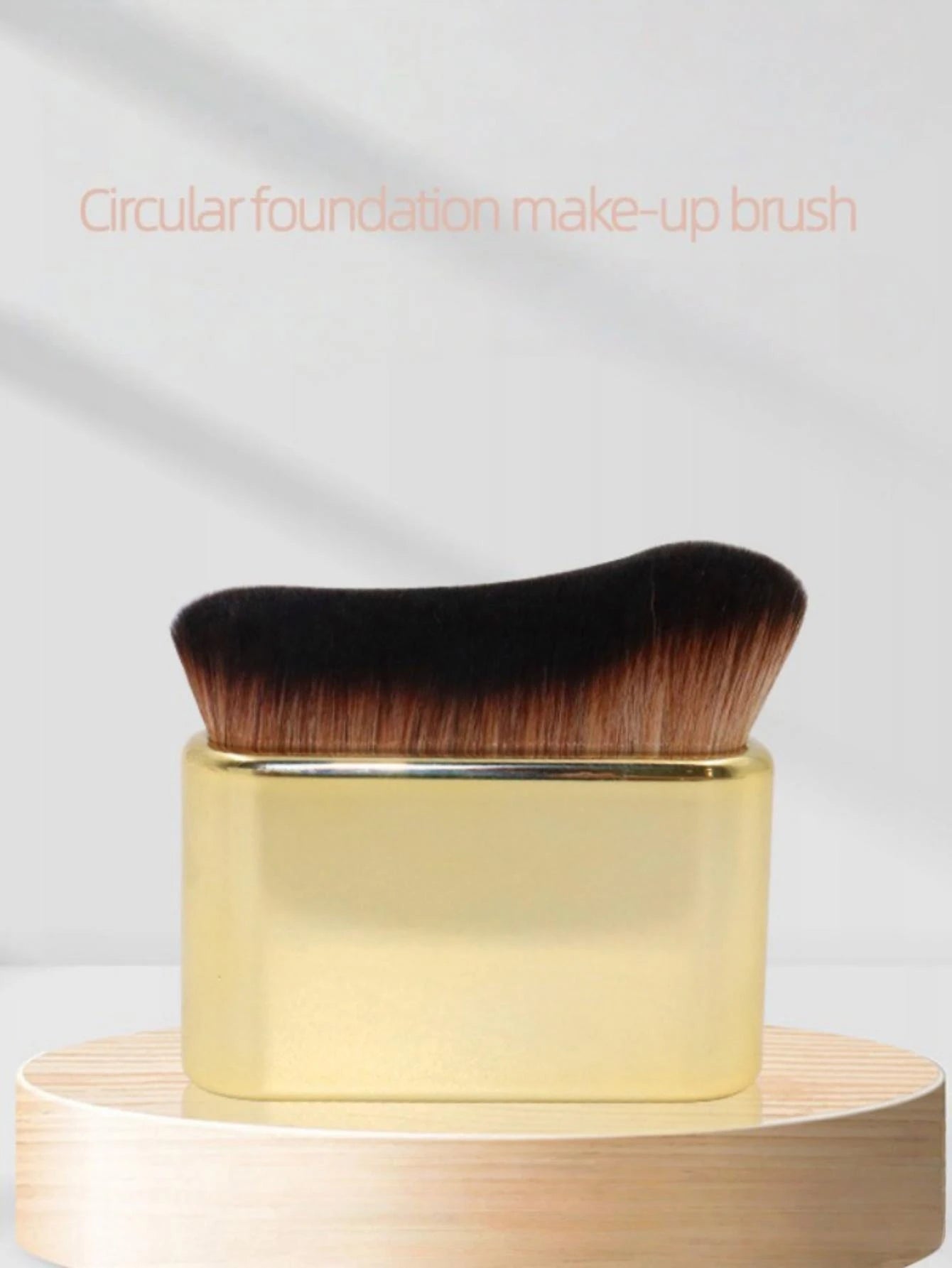 1 Foundation Brush Rose Gold Tanning Mixed Brush Foundation, Blush, Eye Shadow, Bronze, Facial and Neck Foundation Brush High and Low Foundation Brush