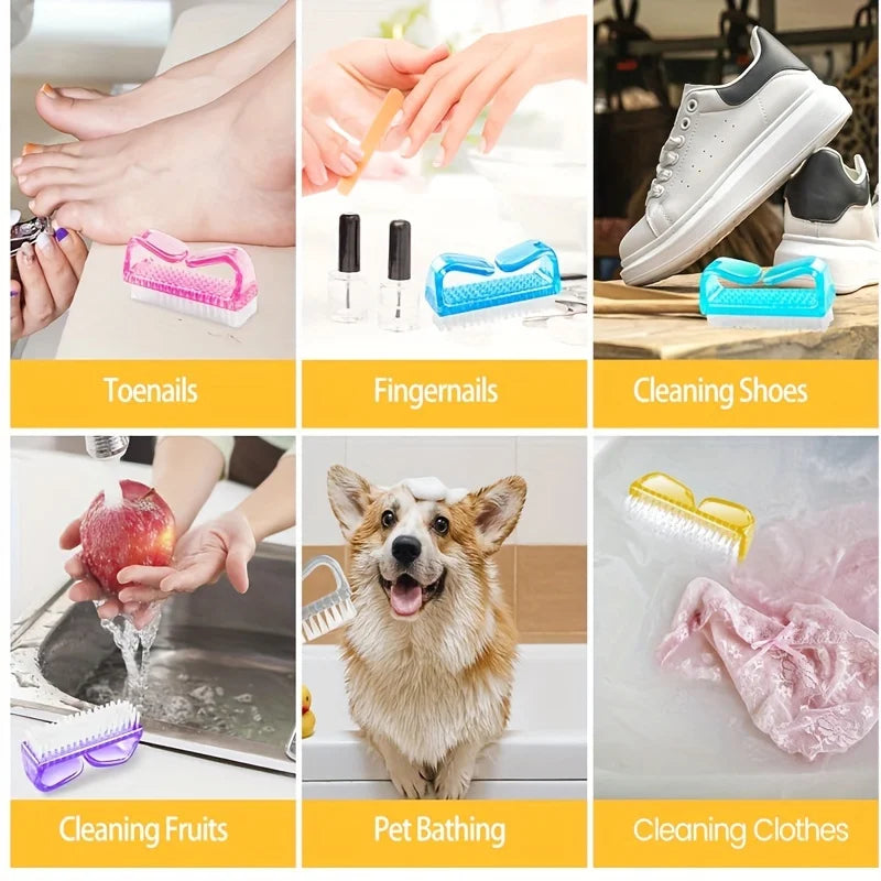Nail Scrub Brush, Toenail Brush, Nail Brush, Toe Brush, Nail Brush, Nail Brush, Hard Brush, Cleaning Brush, Dust Brush, Manicure Tool, Large Consumption Plastic