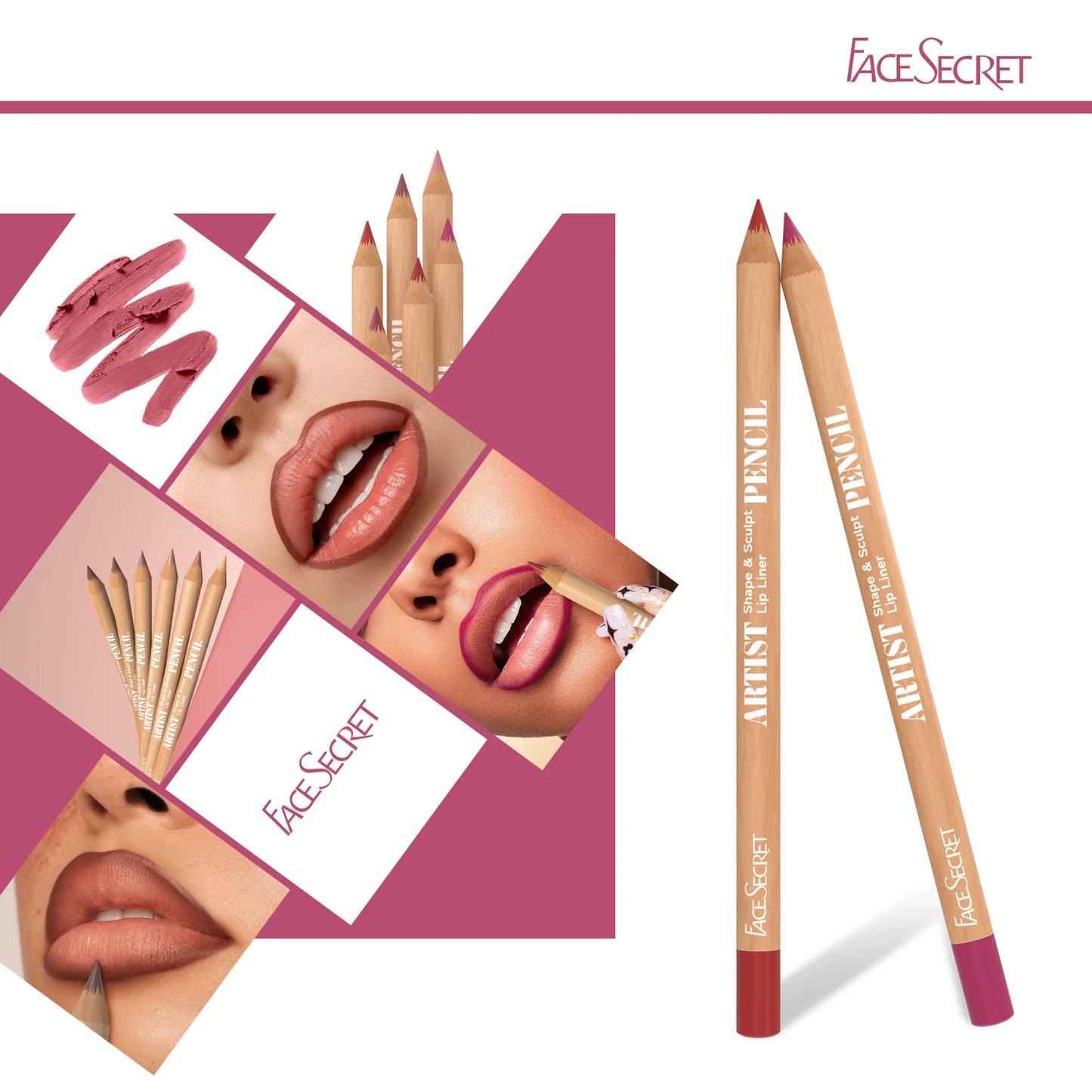 Thanks Giving Day Gift:6Pcs Lipliner Set,Nude/Pink/ Coffee Tones,Waterproof, Longlasting,Silk,Easy To Color,Women Makeup Combo,