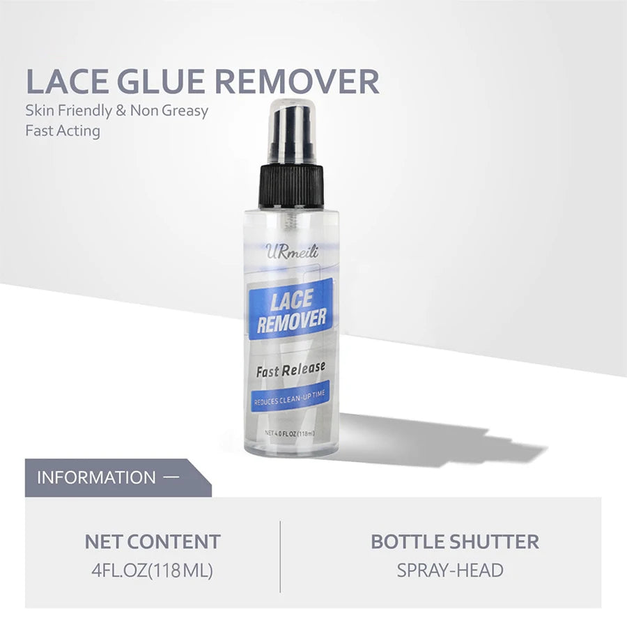 Hair Extensions & Adhesive Tape Remover Spray - Fast-Acting, Gentle, Non-Greasy Formula for Easy Cleaning