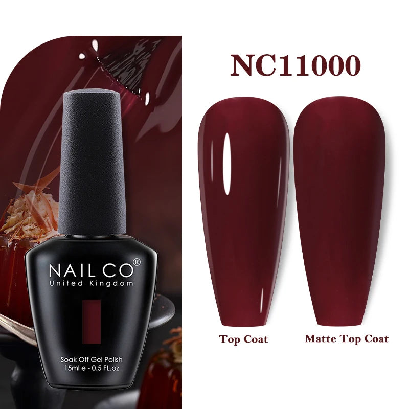 NAILCO 283Colors Gel Nail Polish Top Base Vernis Semi Permanent UV Gel Varnish Nails Art Varnish Hybrid Manicure