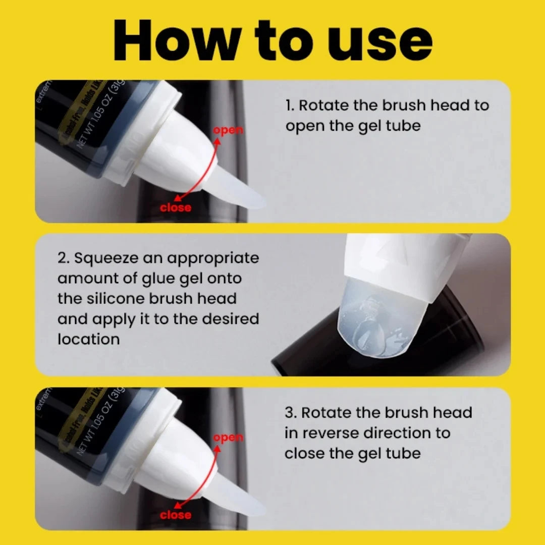 31g Lace bonding gel does not peel off prime styling wig installation kit set glue for lace front waterproof Strong Natural