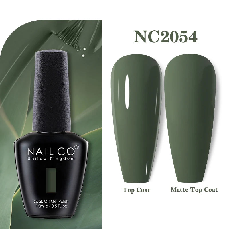 NAILCO 15ML Top coat Base coat Gel nail polish nails art Semi Permanent Lacquer Varnish Hybrid nail supplies for professionals