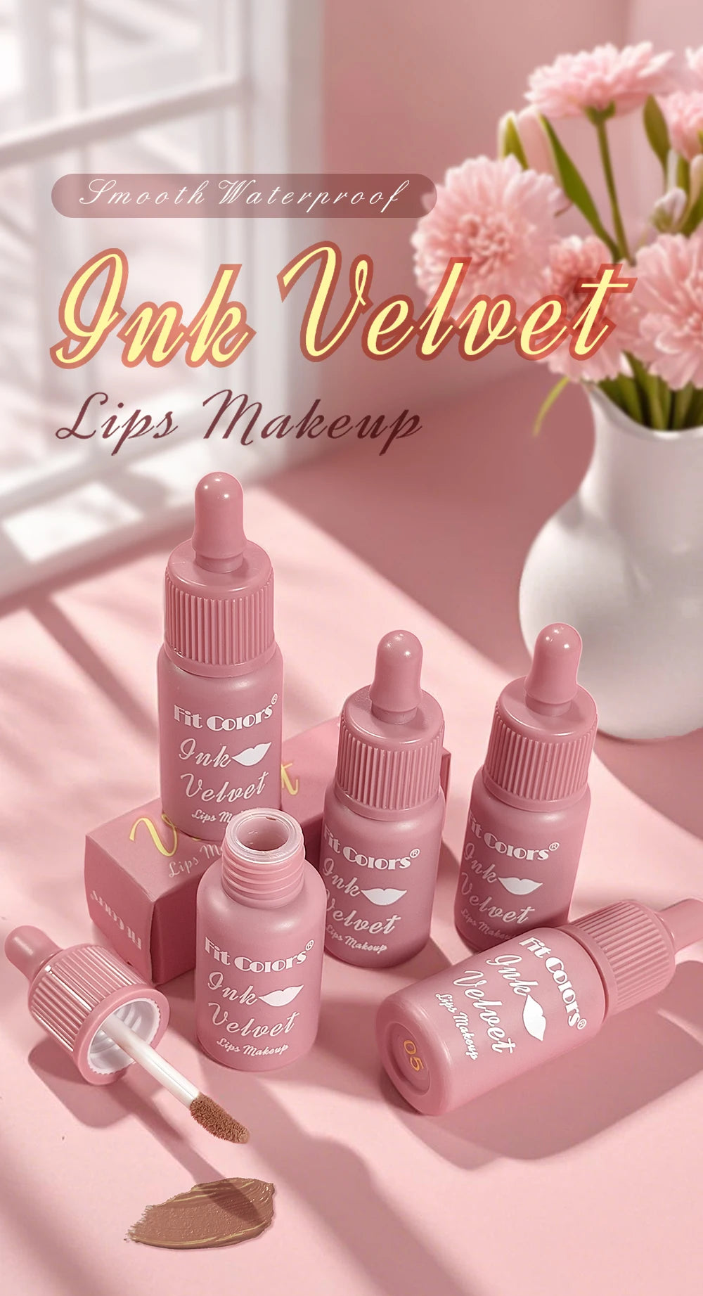 Non Stick Cup Waterproof Lip Gloss Long Lasting Velvet Matte High Pigmented Liquid Lipstick Fast Dry Sexy Lip Mud