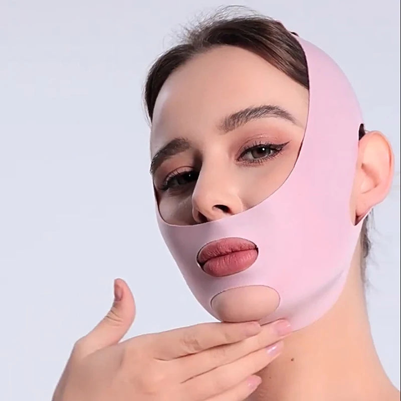 Adjustable Face Sculpting Sleep Mask Breathable Elastic V Face Slimming Bandage Skin Care Lifting Tightening Anti Wrinkle Tools