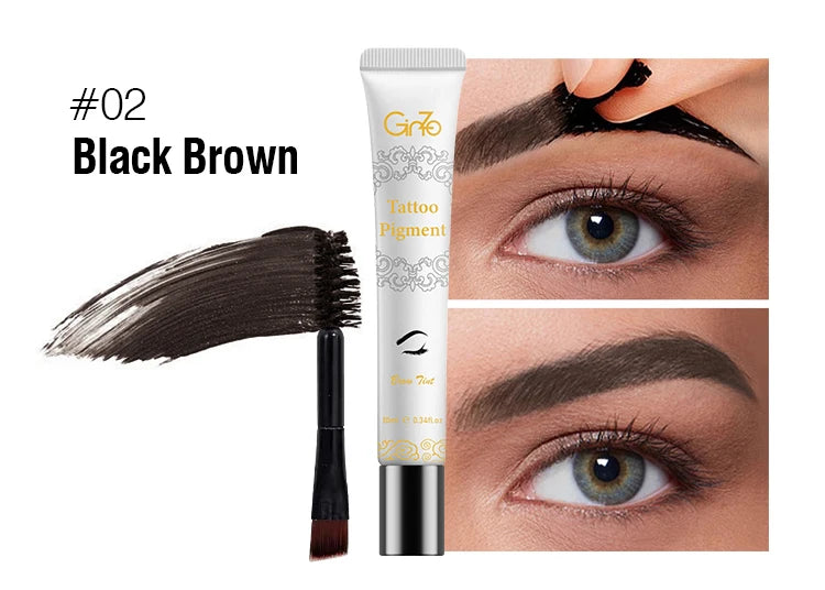 3 Days Peel-off Eyebrow Tint Waterproof Brow Tattoo Dyeing Gel Long-lasting Eyebrows Makeup Cosmetic Tool