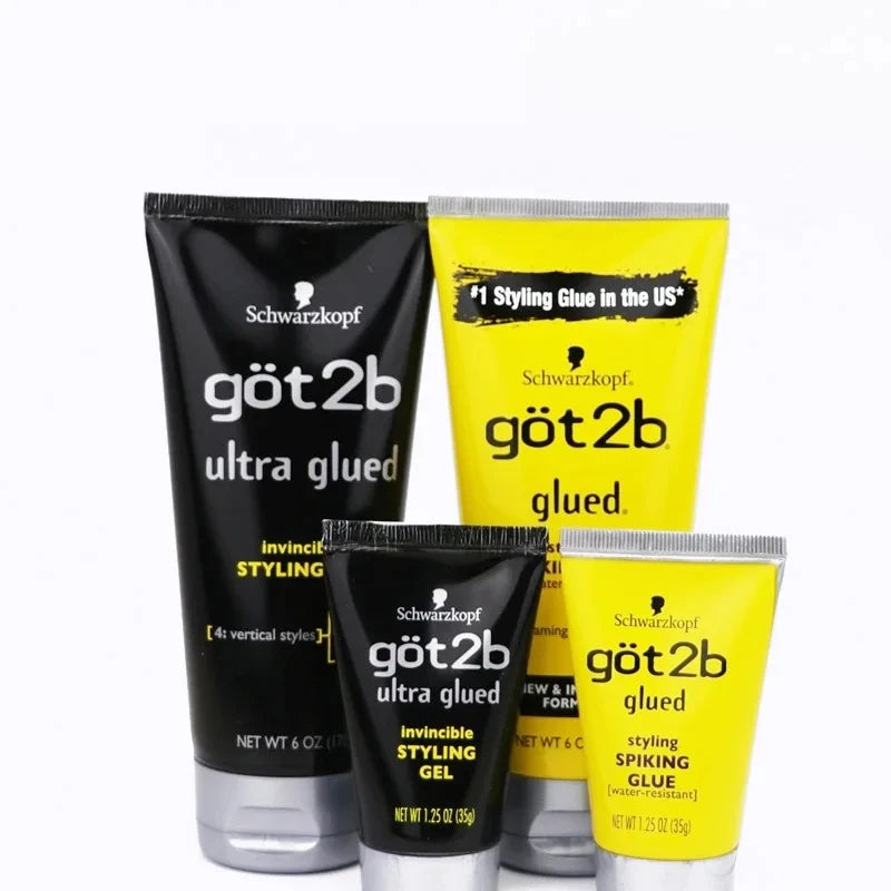 Got2b Glued Invincible Styling Hair Gel Got2b Ultra Glued Water Resistant Spike Grip Chunk Wig Accessories Strong Hold 1.25/6oz